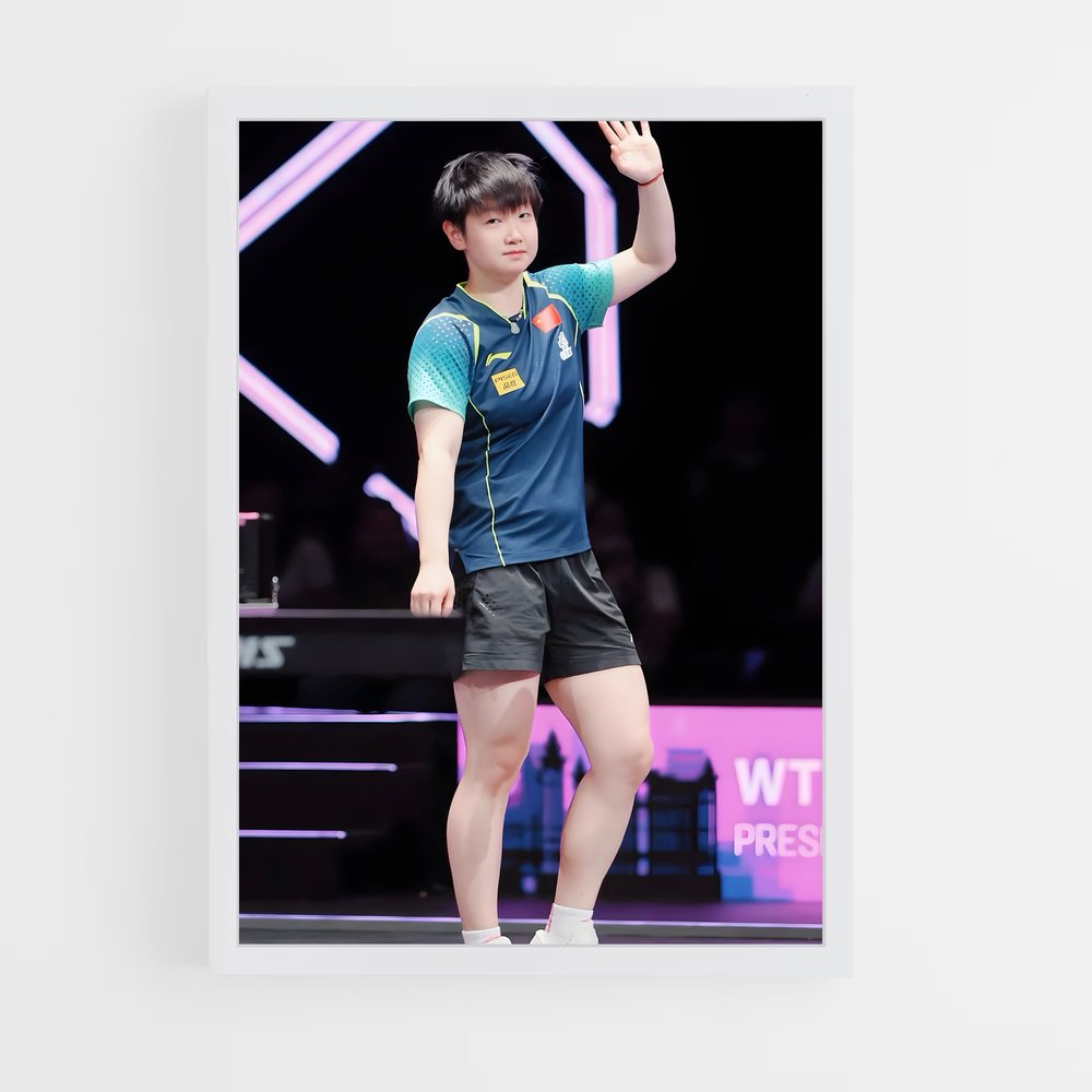 Poster Sun yingsha compléter – affiche Tennis de table (vue 3)